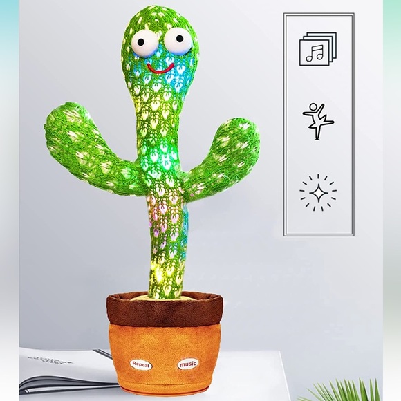 Dancing Cactus Toy Talking Cactus Baby Toys,Singing Mimicking Cactus Toy - Picture 5 of 8